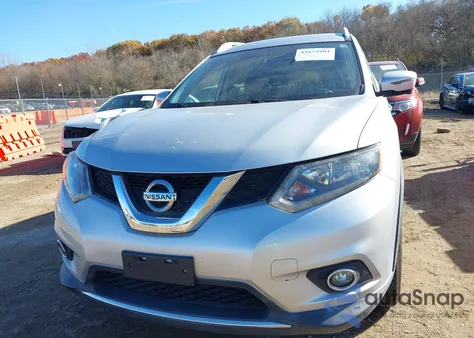 2016 Nissan Rogue Sv из США, поврежденный, VIN KNMAT2MV9GP709265